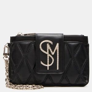Steve Madden Black Quilted Clutch